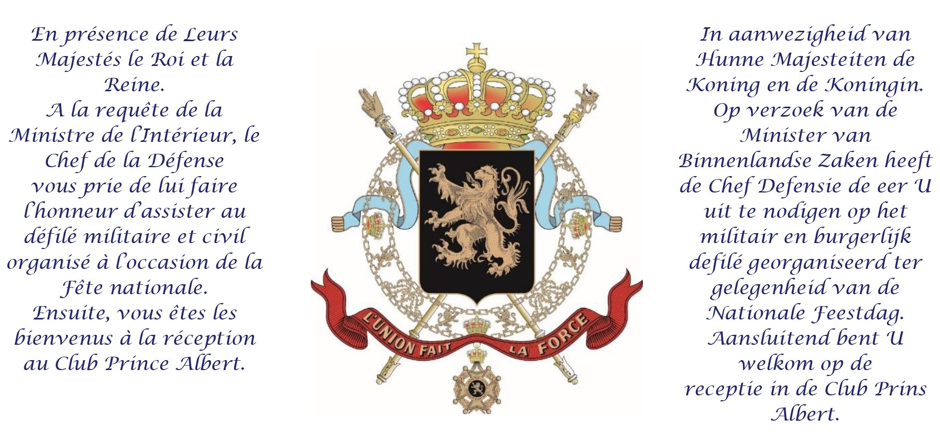 Nationale Feestdag / Fête nationale (21 July 2024) Overview · Events